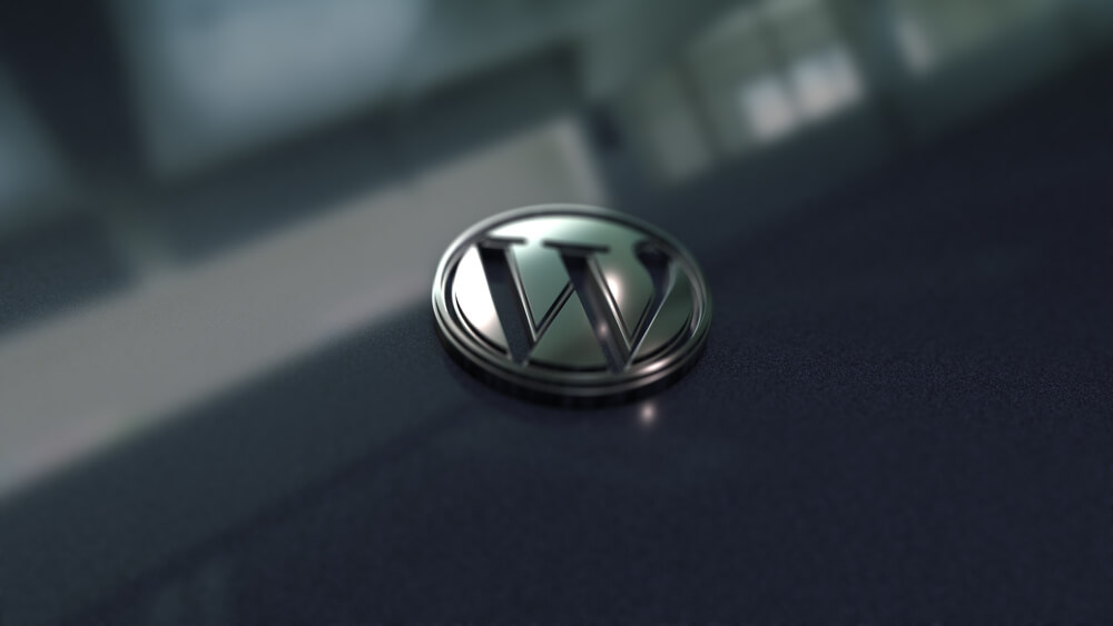 WordPress logo close up