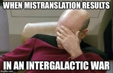 mistranslation