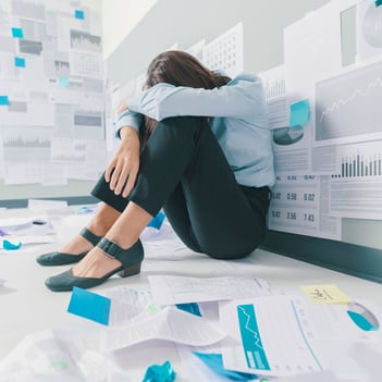 marketing specialist overwhelmed with reviewing translation