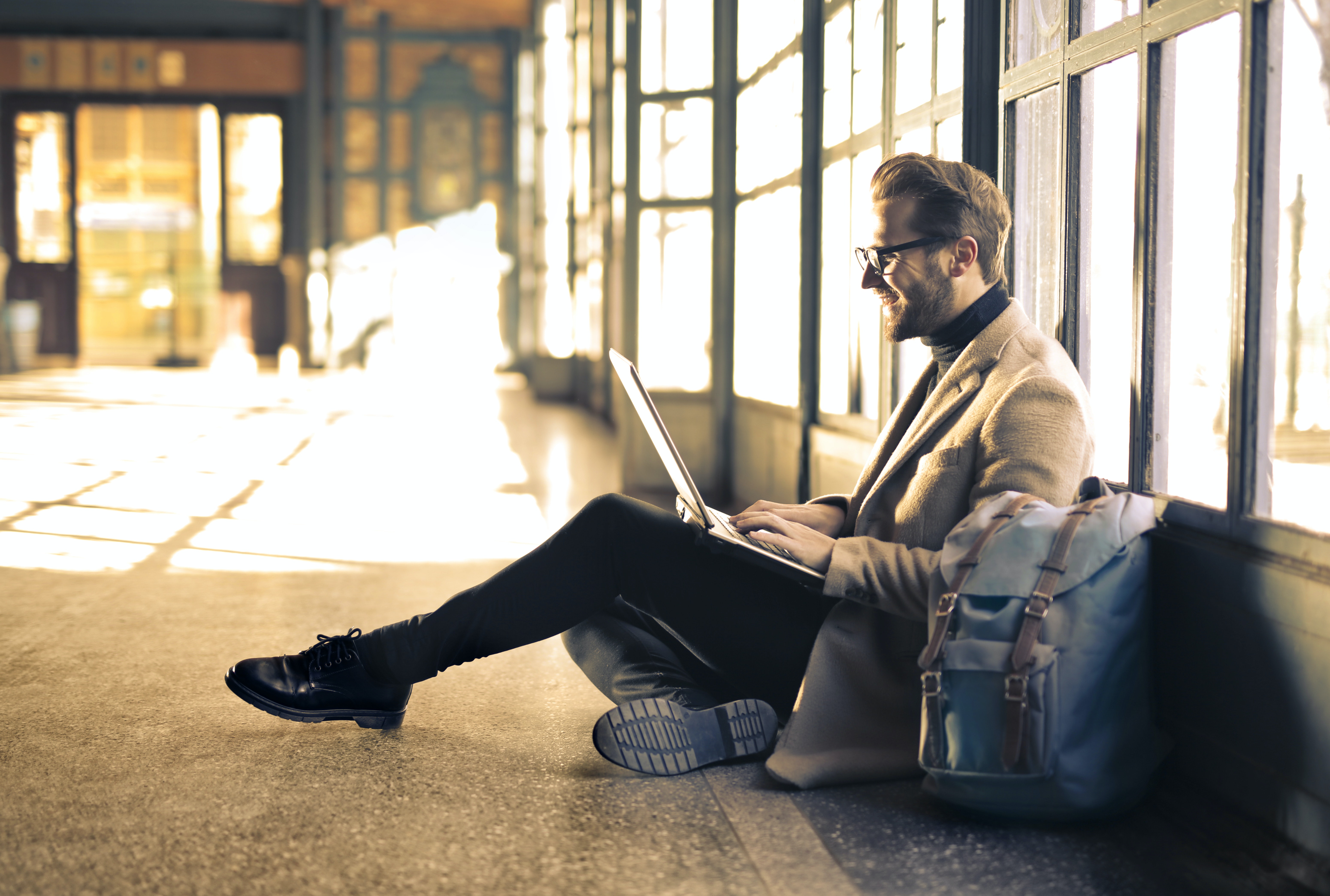 Business person selecting languages for his online business growth